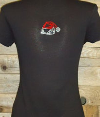 TH062 Santa Rocks! Rhinestone Tee