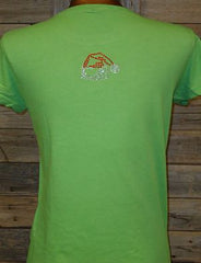 TG062k Santa Rocks! Rhinestone Tee