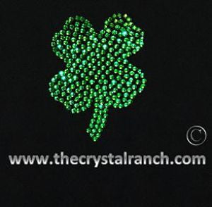DY243 Shamrock Rhinestone Decal
