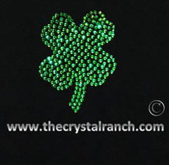 DY243 Shamrock Rhinestone Decal