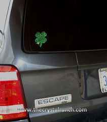 DY243 Shamrock Rhinestone Decal