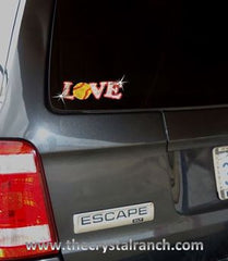 D001 Softball Love Rhinestone Decal