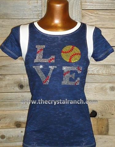 TS220A Softball Love Tee
