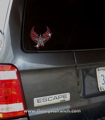 DYH1106 Star with Wings Rhinestone Decal