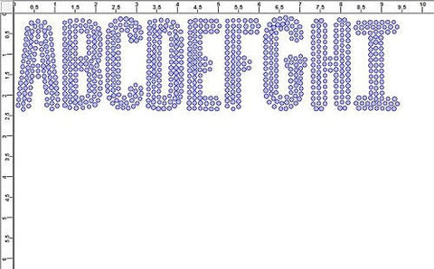 State 2.25" Font Clear Rhinestones Create Your Own