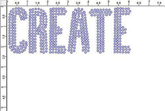 State 2.25" Font Clear Rhinestones Create Your Own