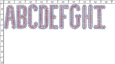 State 2.25" Font Colored Rhinestones Create Your Own