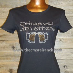 TB034 Drinks Well with Others- Beer Tee