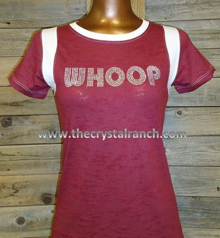 #1001T Whoop Rhinestone Tee
