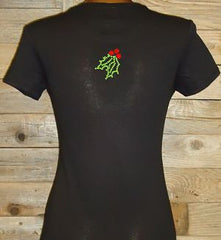 TH038 Who's your Santa? Rhinestone Tee