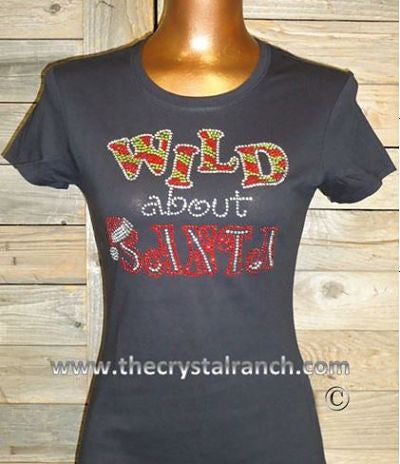 TH088 Wild about Santa Rhinestone Tee